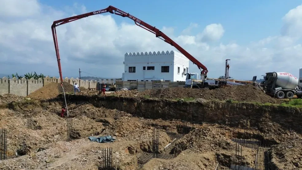Project site — construction progress photo