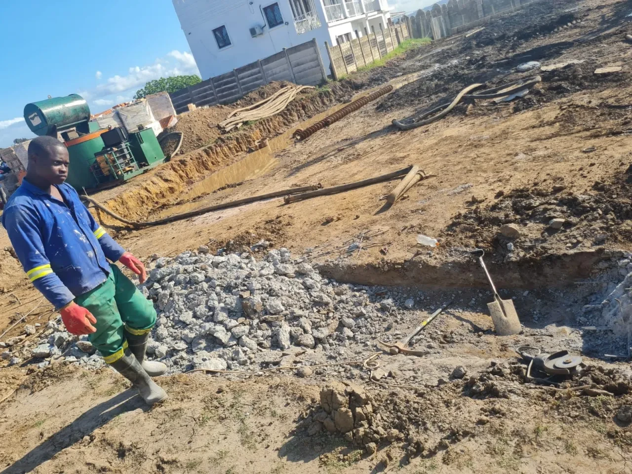 Project site — construction progress photo
