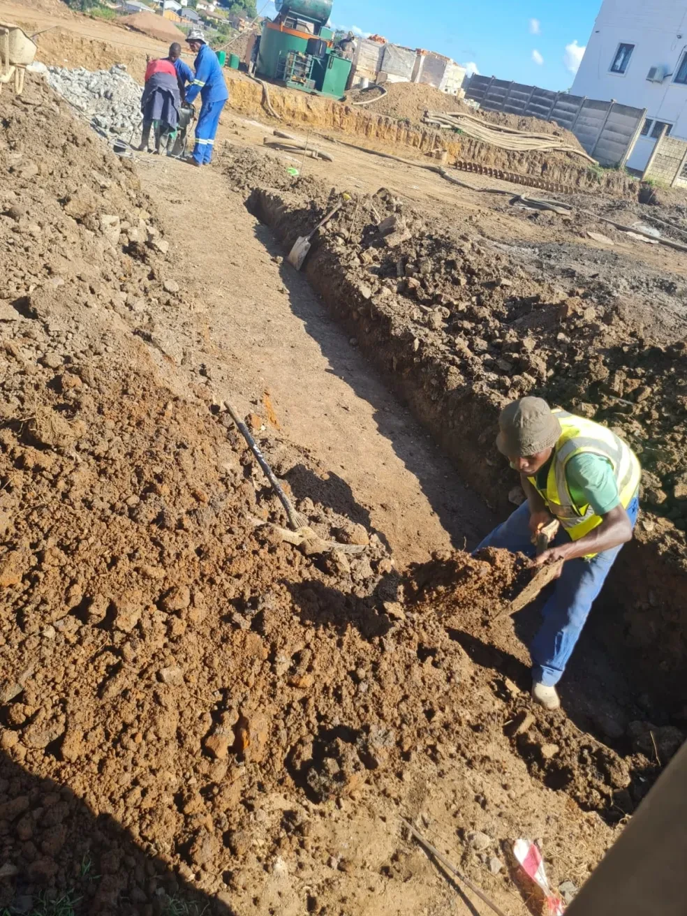 Project site — construction progress photo