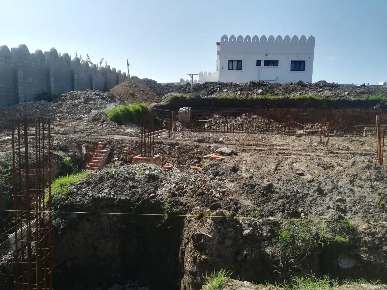 Project site — construction progress photo