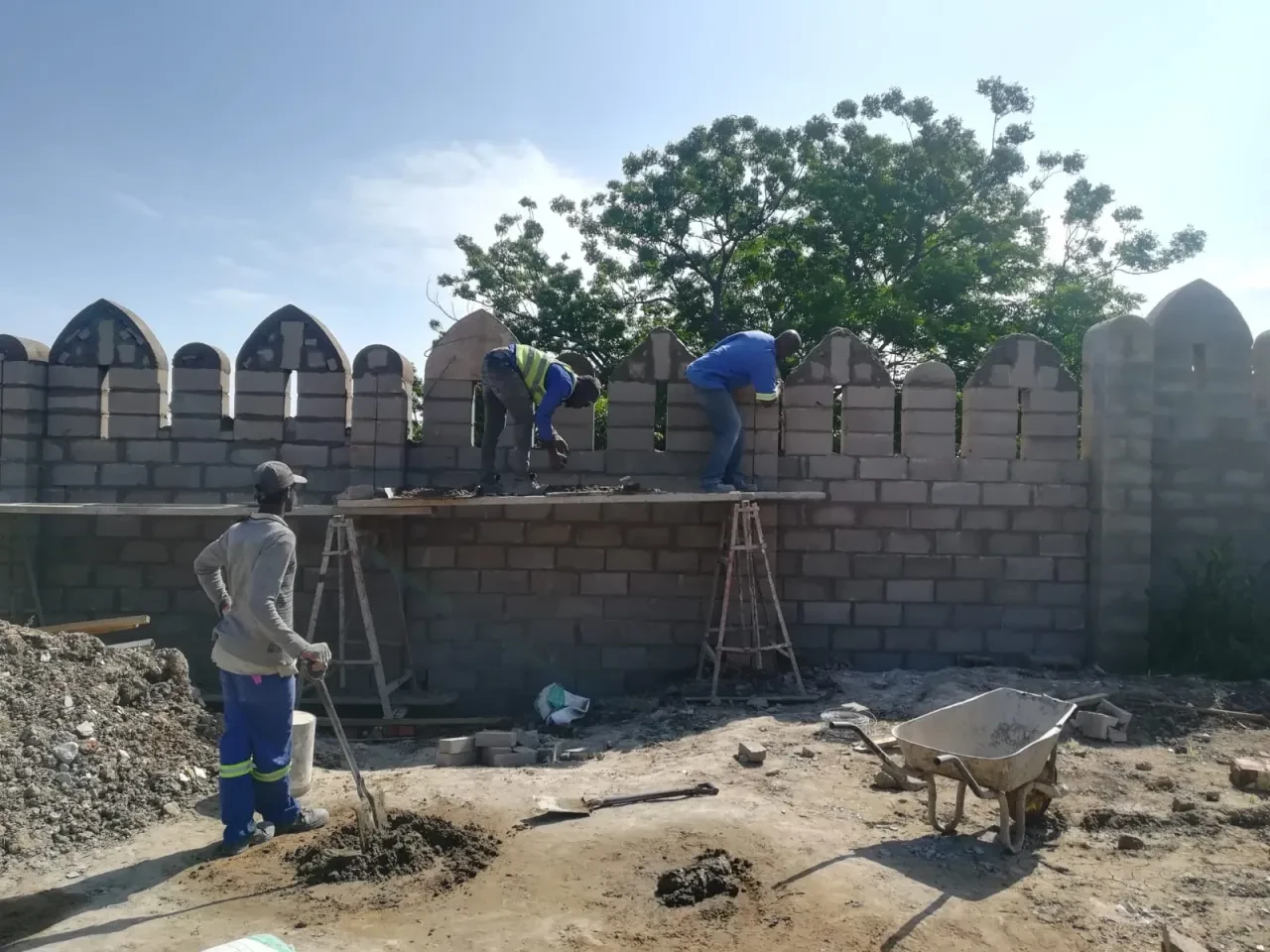 Project site — construction progress photo