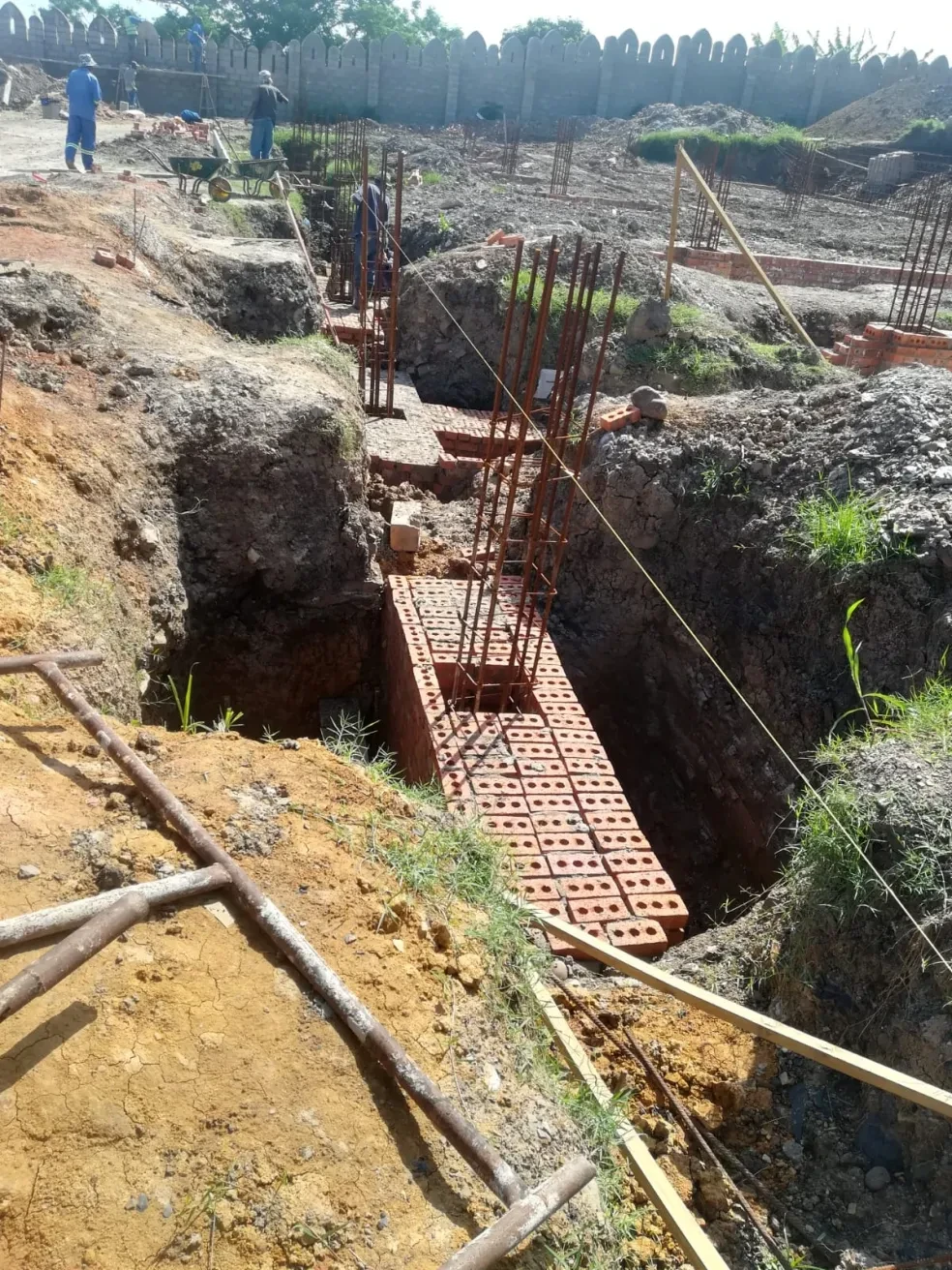 Project site — construction progress photo