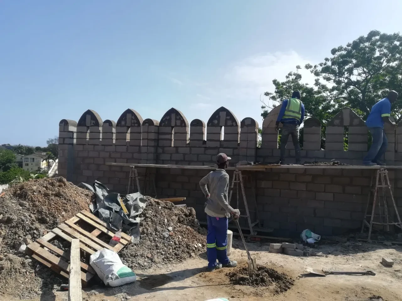 Project site — construction progress photo
